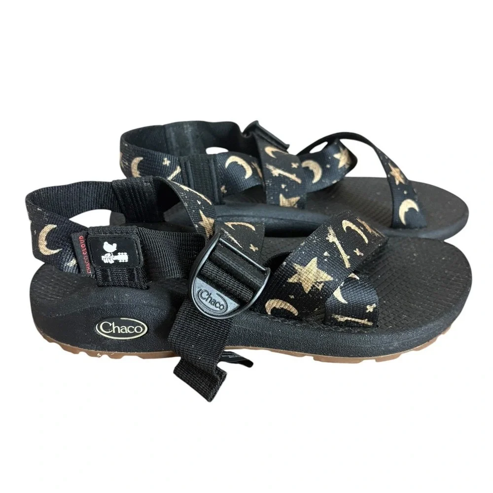 Chaco Woodstock 50th Anniversary Z Cloud Sandals Summer of 69 Celestial Black